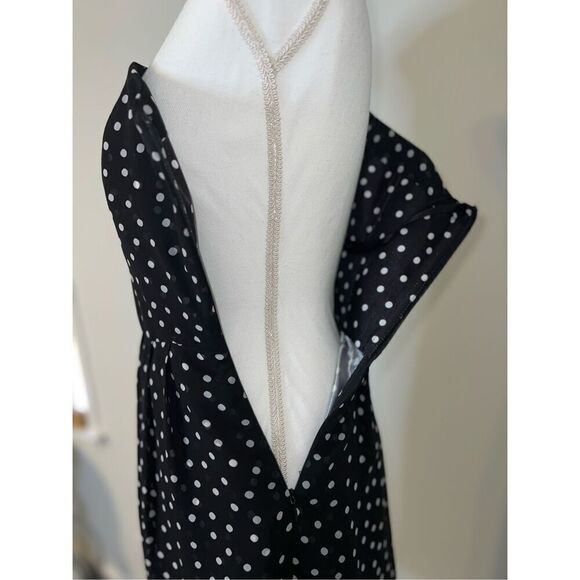 Women’s sz 2 One Shoulder Polka Dot Dress - Picture 6 of 10